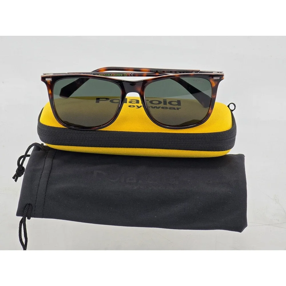 Polaroid Sunglasses Mens 55mm Tortoise Sustainable Choice PLD 2109/S - Excellent